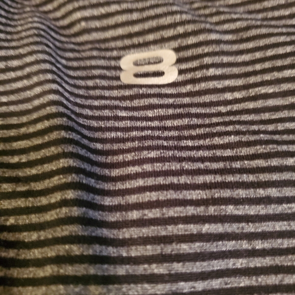 Layer 8 Performance QWick-dry Size large long sleeve shirt.Men/women Black gray - Picture 5 of 5